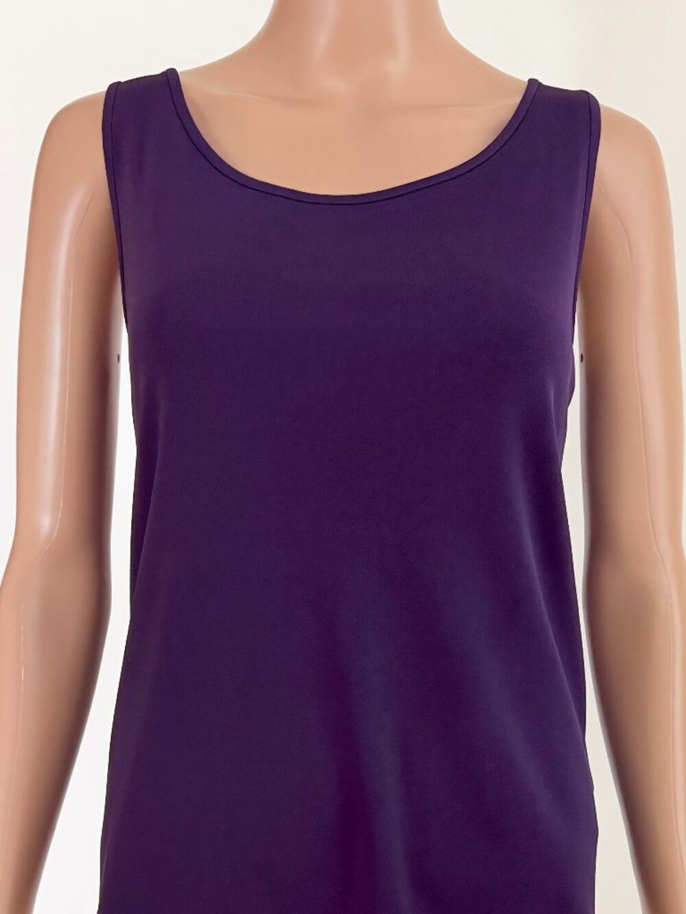 Eileen Fisher Deep Purple Sleeveless Shell Top